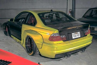 Carbon-clad wide-body BMW M3 E46 KEAN Suspensions