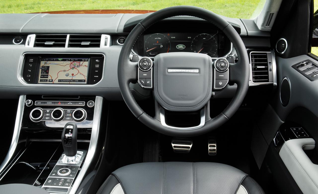 Range Rover Sport тест 2013 салон