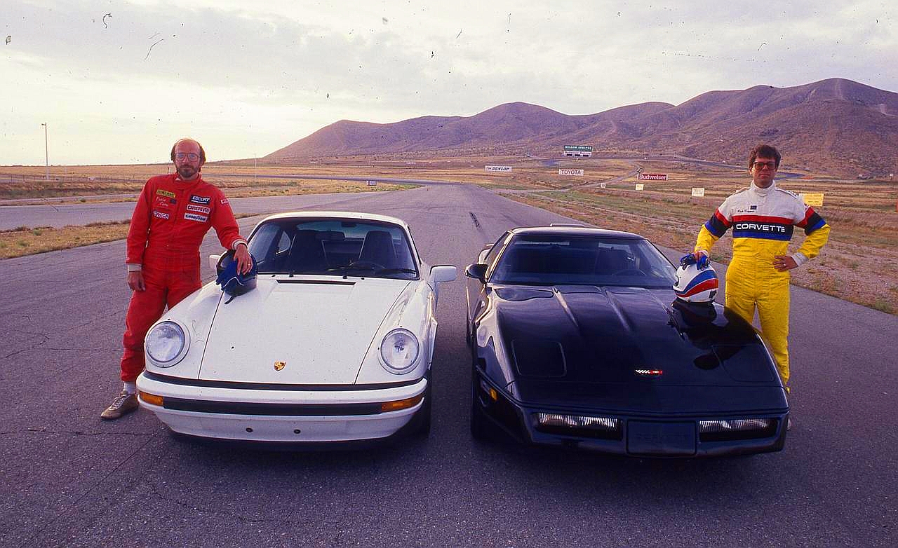 Porsche 911 Club Sport кузов 930 и Chevrolet Corvette Z51 С4