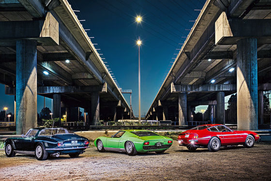 Тест Ferrari 365 GTB/4 Daytona против Iso Grifo GL 350 и Lamborghini Miura P400 S - итальянский пробег по Германии