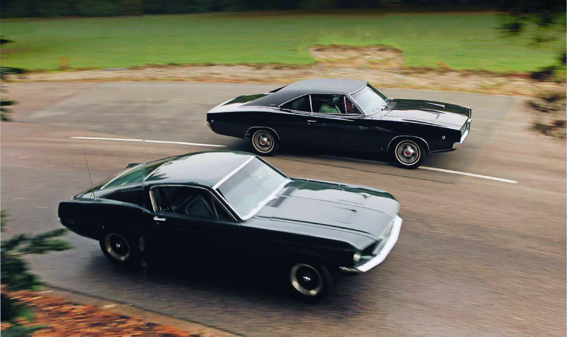 Bullitt and Steve McQueen’s Ford Mustang 390 GT vs Dodge Charger 440R/T