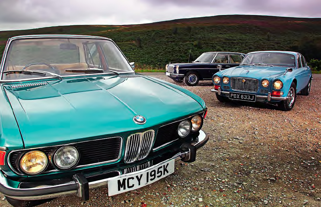 BMW 2500 E3 vs Mercedes-Benz 250 W114 and Jaguar XJ6 2.8 Deluxe