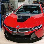 The M760Li xDrive was one of the stars of BMW’s stand and while it’s not a full-on M car it certainly performs. BMW had two ‘i cars’ on display, both special editions, the Protonic red i8 and the ‘Mr Porter’ version of the i3.