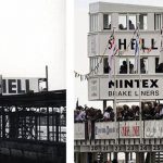 Above: pits weren’t provided until the 1952 season, and were initially somewhat ramshackle. The recreated tower now houses the commentators.