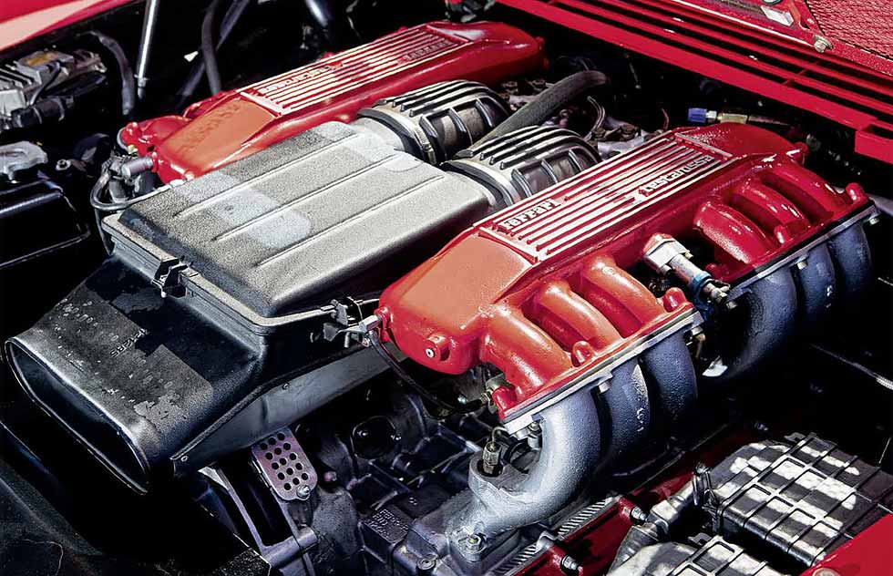 1987 Koenig Ferrari Testarossa Competition Evolution II engine