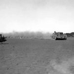 Neil Baird’s Hudson Terraplane kicks up the dust during a 1937 record run. He clocked up 88 miles in the hour