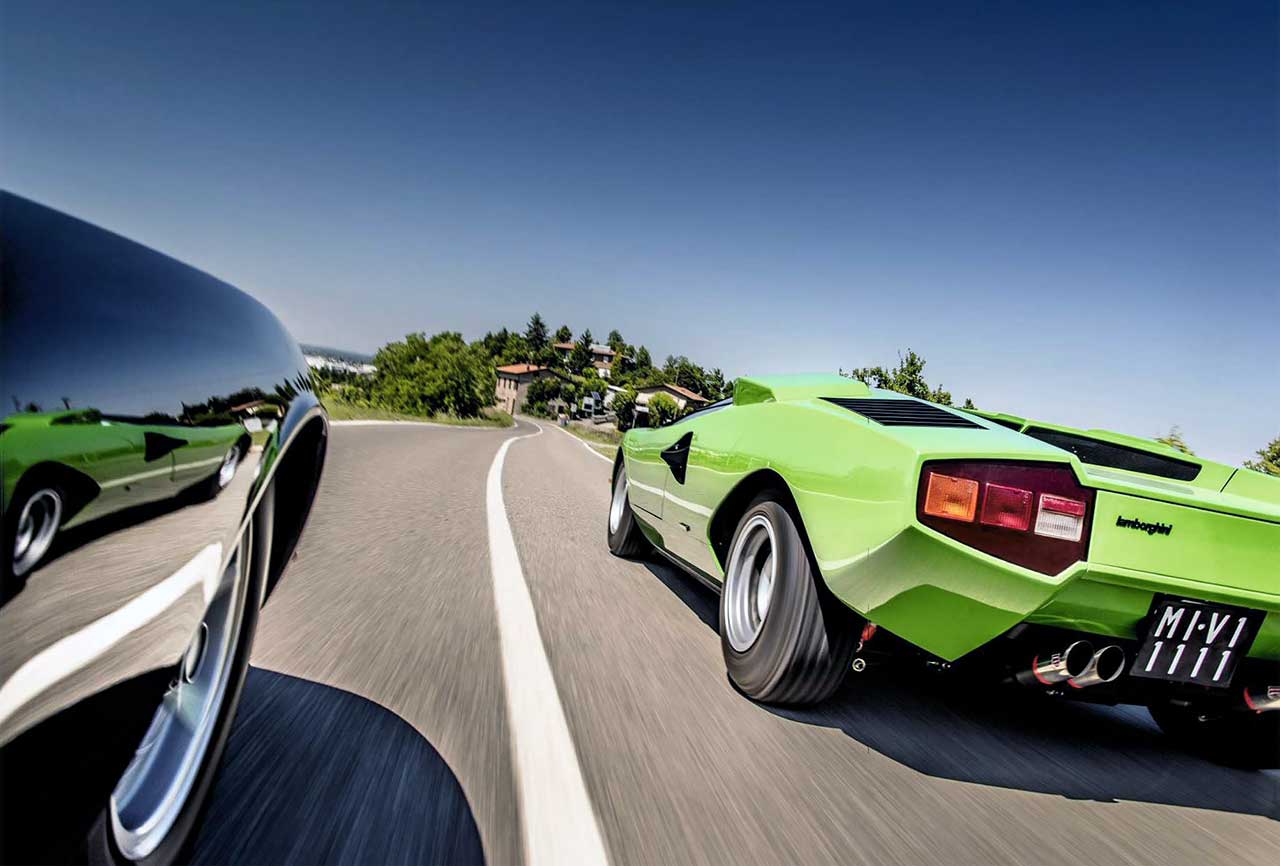 Lamborghini Miura P400 SV vs. Lamborghini Countach LP400 road test