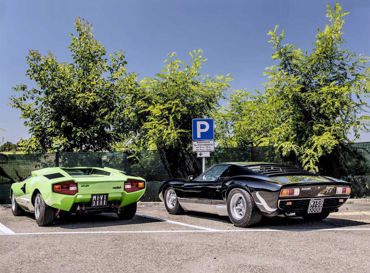 Lamborghini Miura P400 SV vs. Lamborghini Countach LP400 road test