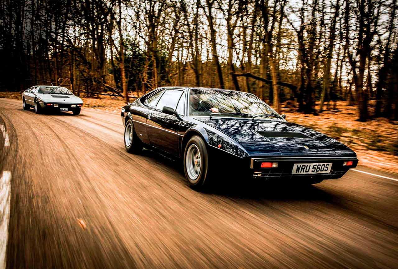 Ferrari 308GT4 vs. Lamborghini Urraco P300