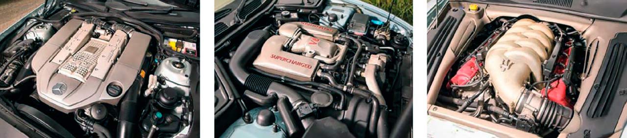 Jaguar XKR Convertible vs. Mercedes-Benz SL55 AMG R230 and Maserati 4200 Spyder