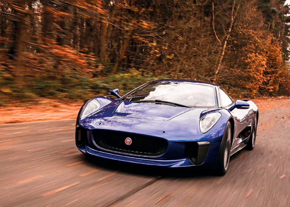 Jaguar C-X75 on track