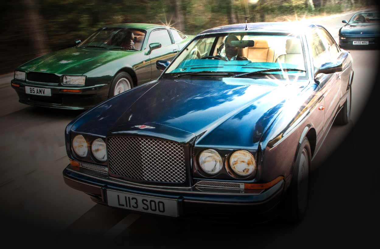 1990 Aston Martin Virage vs. 1993 Bentley Continental R and 1993 Ferrari 456GT