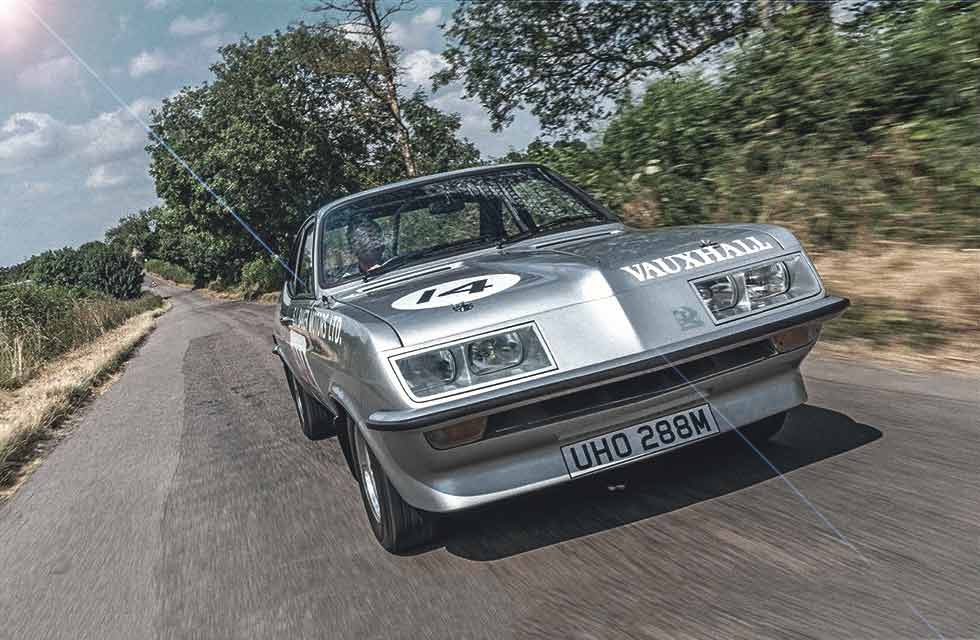 Barrie Williams in his race-winning 1974 Vauxhall Firenza High Performance