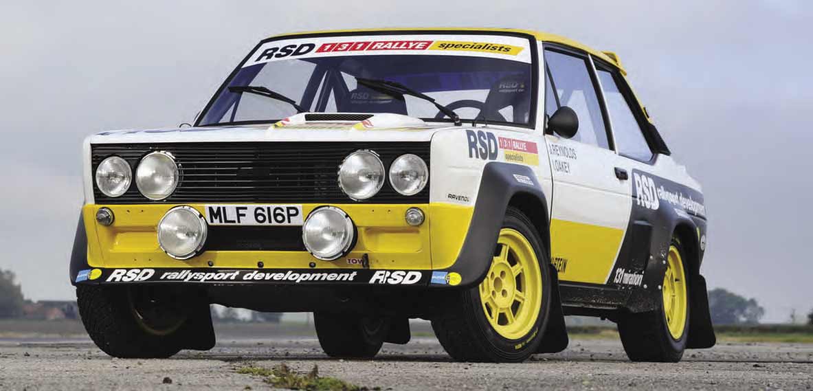 Fiat 131 Group 4 New build rally car track test  