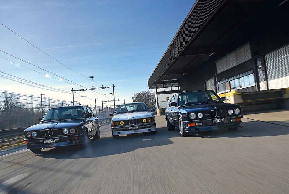 Three Alpinas, E12, E24 and E28, come together to trace the evolution of BMW’s tuning powerhouse 