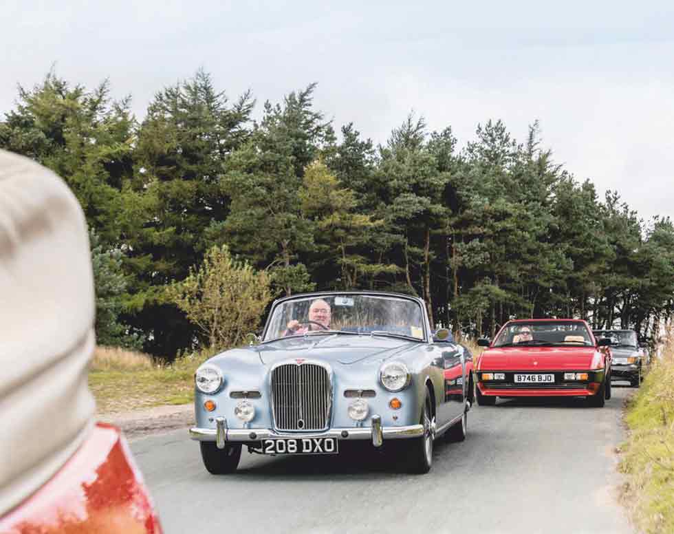 Jensen Interceptor Convertible, Mercedes-Benz E320 Cabriolet A124 (W124), Alvis TD21 Drophead, Ferrari Mondial 3.0QV Cabriolet, VW Golf GTI MkI Cabriolet and Saab 900 Turbo 16S Convertible 