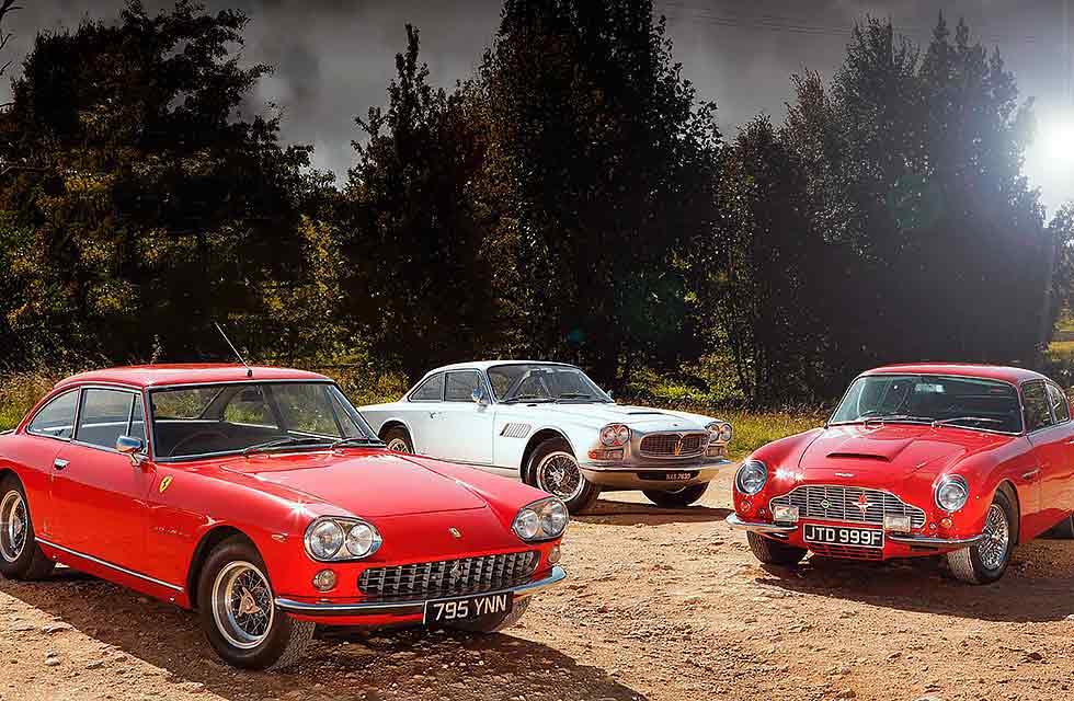 Buckley samples Aston, Maserati and Ferrari four-seaters