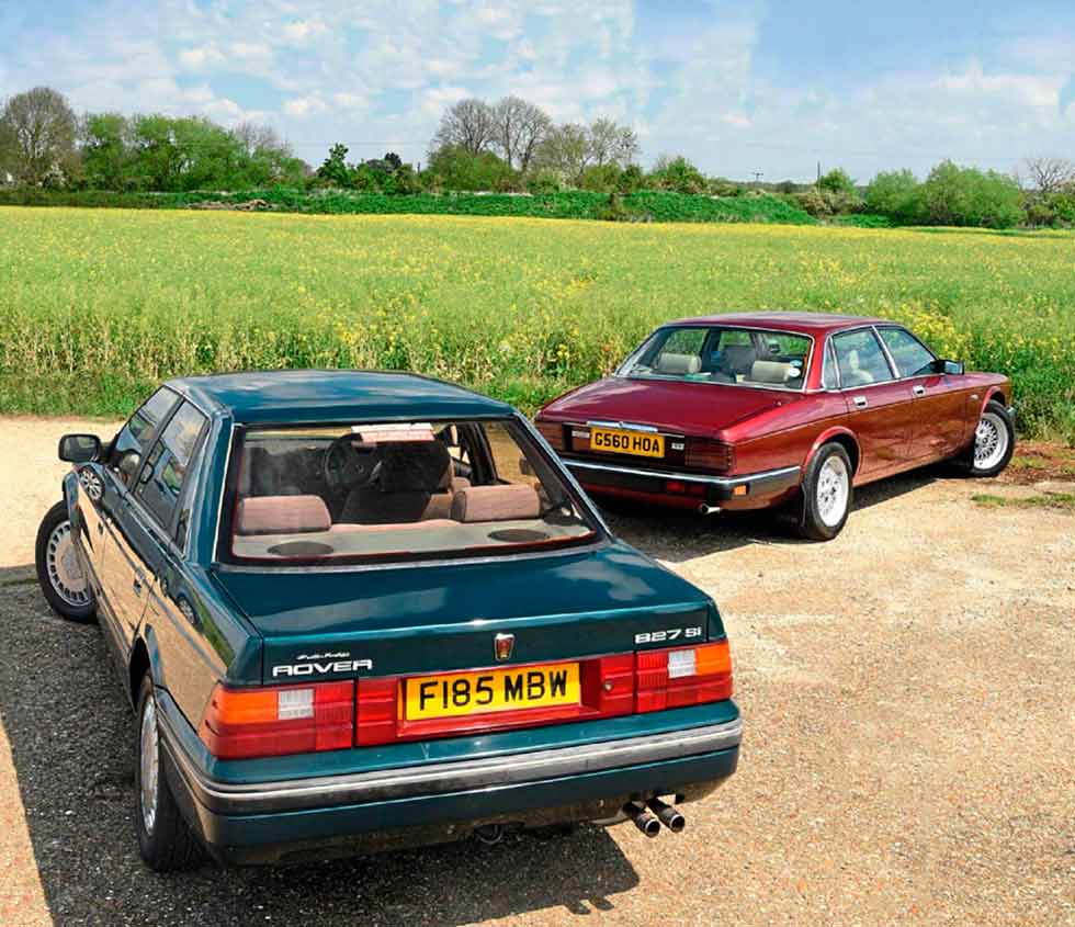 Twin test XJ40 vs. Rover 800 