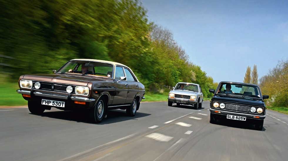 Peugeot 504, the Fiat 132 and the Chrysler 2 Litre
