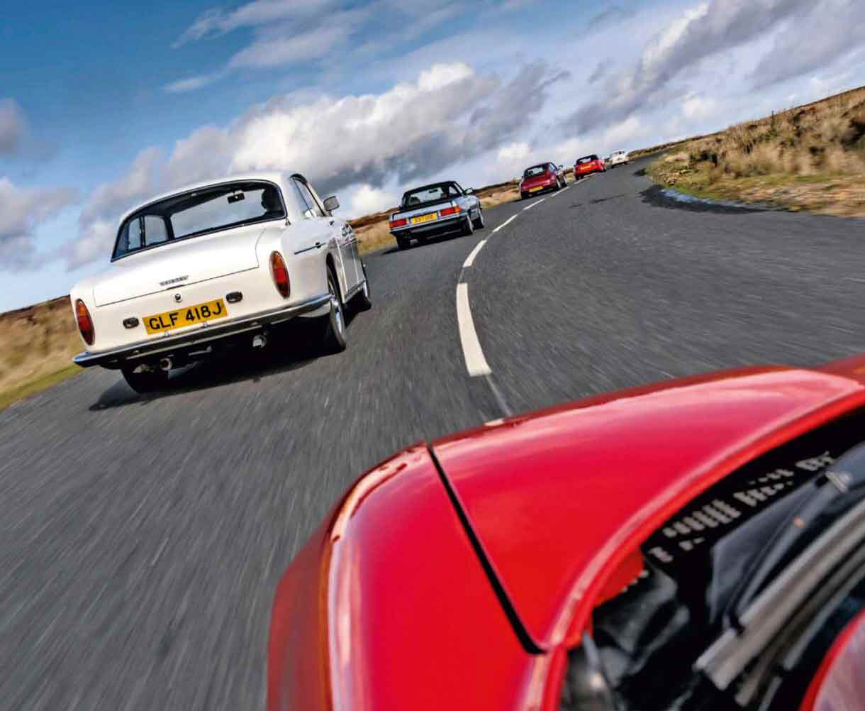 1986 Mercedes-Benz 300SL R107 vs. 1991 Porsche 911 Carrera 2 964, 1971 Bristol 411 Series 2, 1991 Honda NSX, 1991 Mazda MX-5 and 1965 Volvo 122S Amazon
