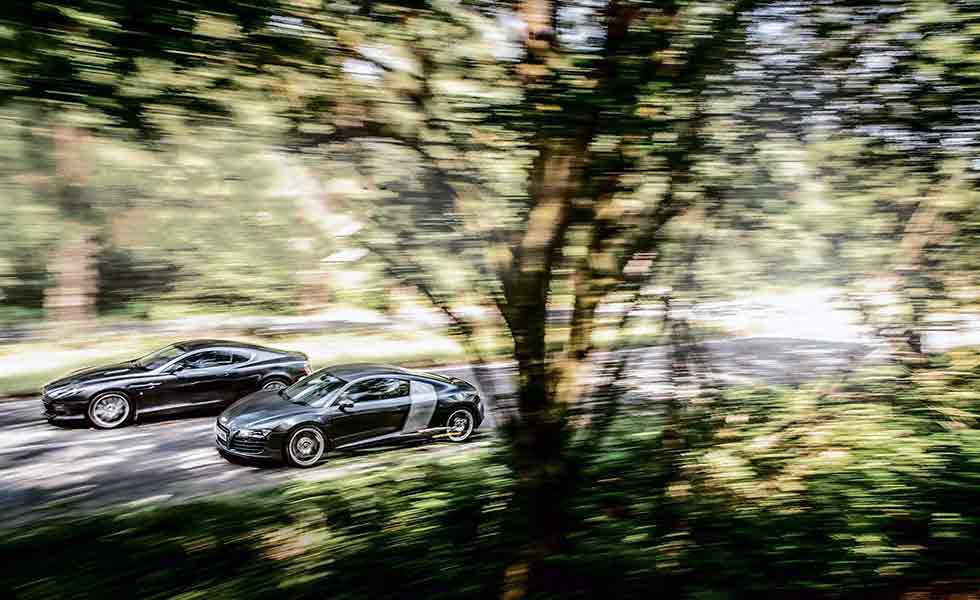 2006 Aston Martin DB9 vs. 2007 Audi R8 Typ 42
