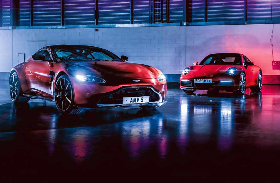 2021 Aston Martin Vantage vs. 2021 Porsche 911 Carrera 992