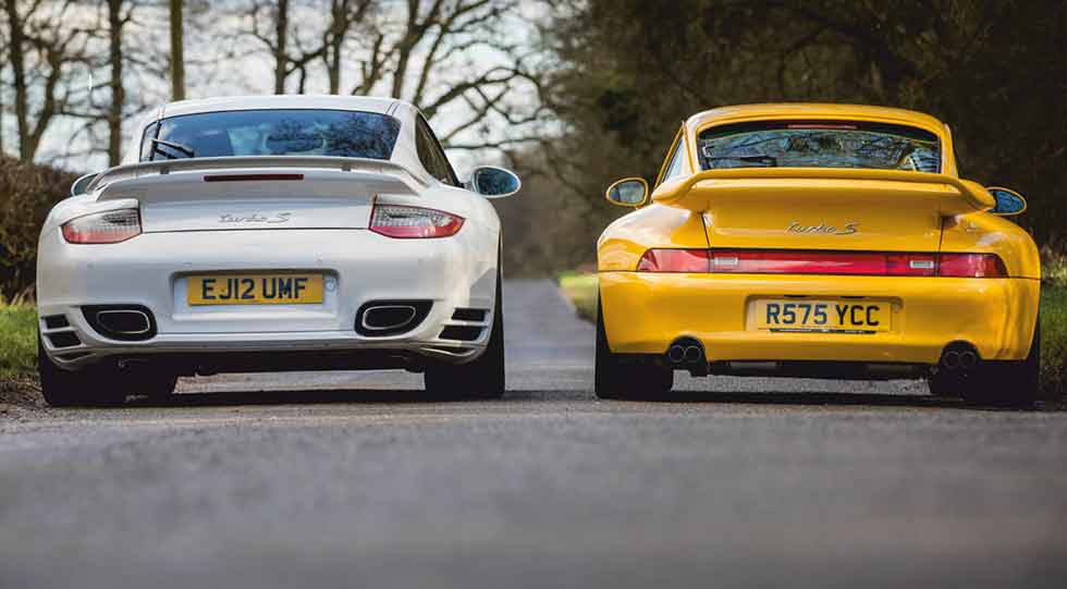 2012 Porsche 911 Turbo 997 vs. 1998 Porsche 911 Turbo S 993