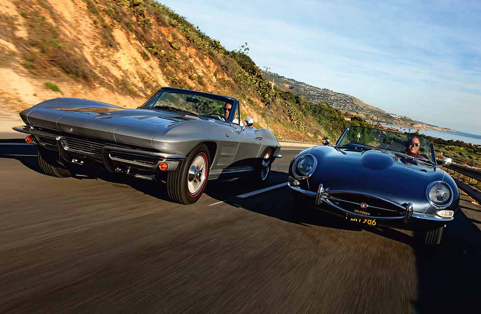 Transatlantic Tussle E-Type vs. Corvette - Jaguar takes on Chevrolet in our transatlantic shootout