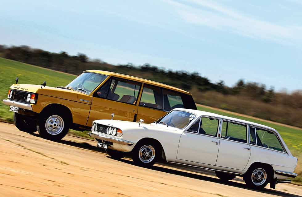 1969 Triumph 2.5 PI Estate vs.1970 Range Rover 3.5 V8 - comparison retro road test